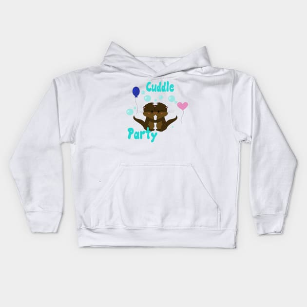 Cuddle Party Kids Hoodie by LunaHarker